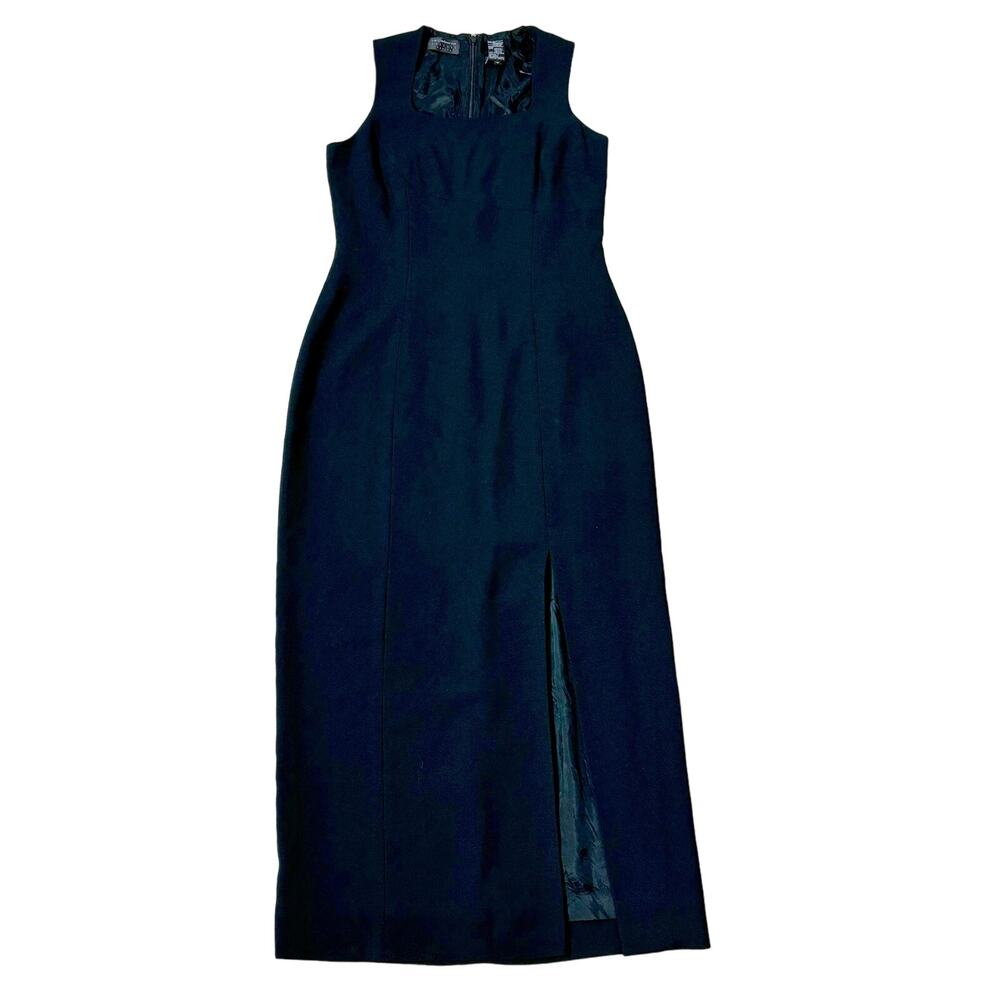 Liz Claiborne Vintage Sexy Whimsigoth Classic Maxi Sleeveless Dress 6P Formal